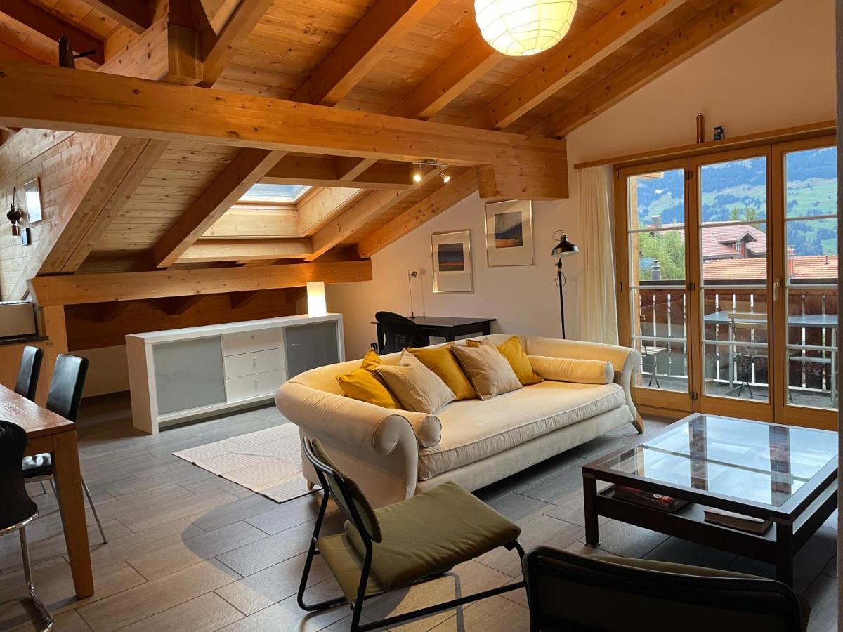 شقة Attic In The Alps Luzein المظهر الخارجي الصورة