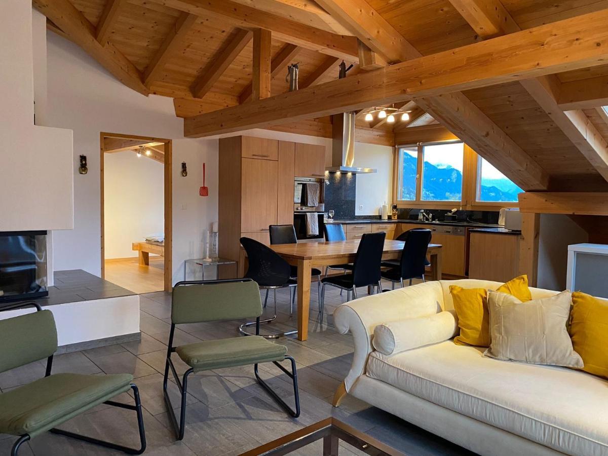 شقة Attic In The Alps Luzein المظهر الخارجي الصورة