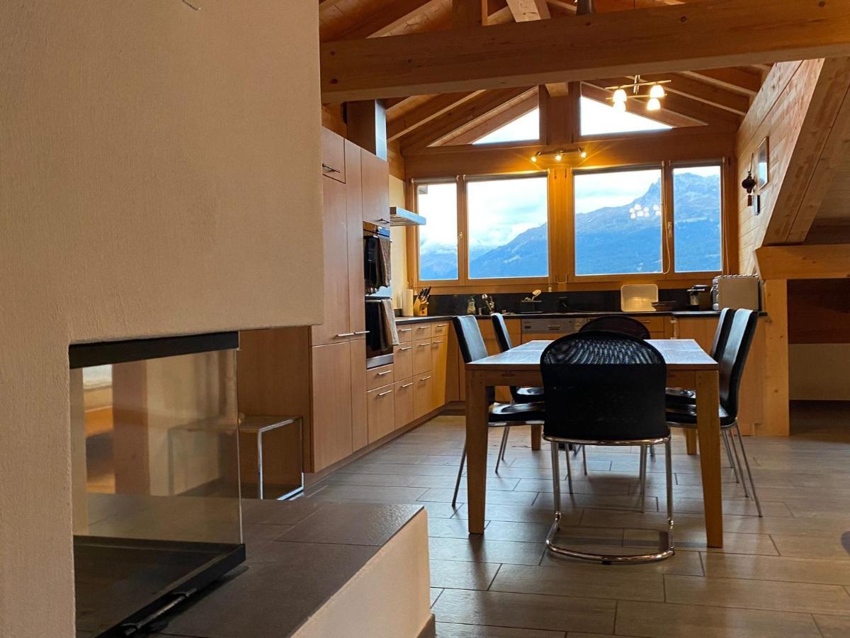 شقة Attic In The Alps Luzein المظهر الخارجي الصورة