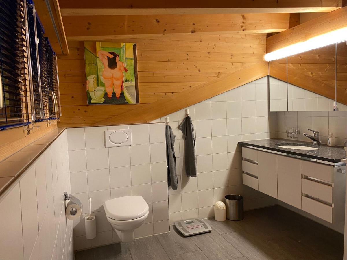 شقة Attic In The Alps Luzein المظهر الخارجي الصورة