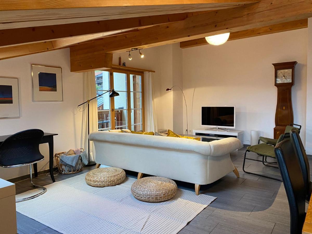 شقة Attic In The Alps Luzein المظهر الخارجي الصورة
